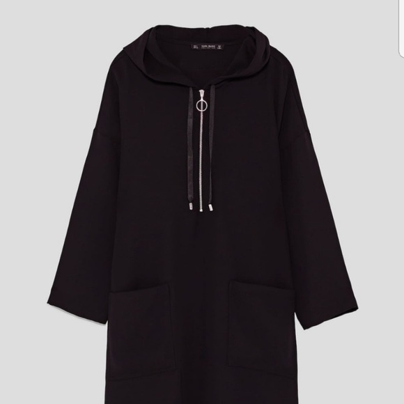 Zara Dresses & Skirts - Black Zara Collection hooded dress
